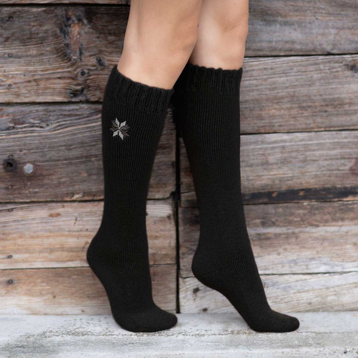 Charcoal Knee High Socks (2 pairs)