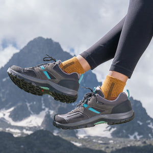 hiking socks yellow low cut 1 pair