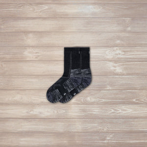 hiking socks black crew 1 pair