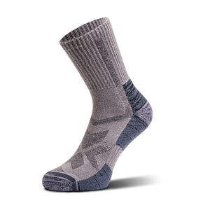 hiking socks grey crew 1 pairs