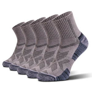 hiking socks grey low cut 5 pairs