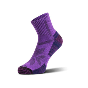 hiking socks purple low cut 1 pair