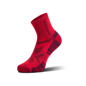 hiking socks red low cut 1 pair
