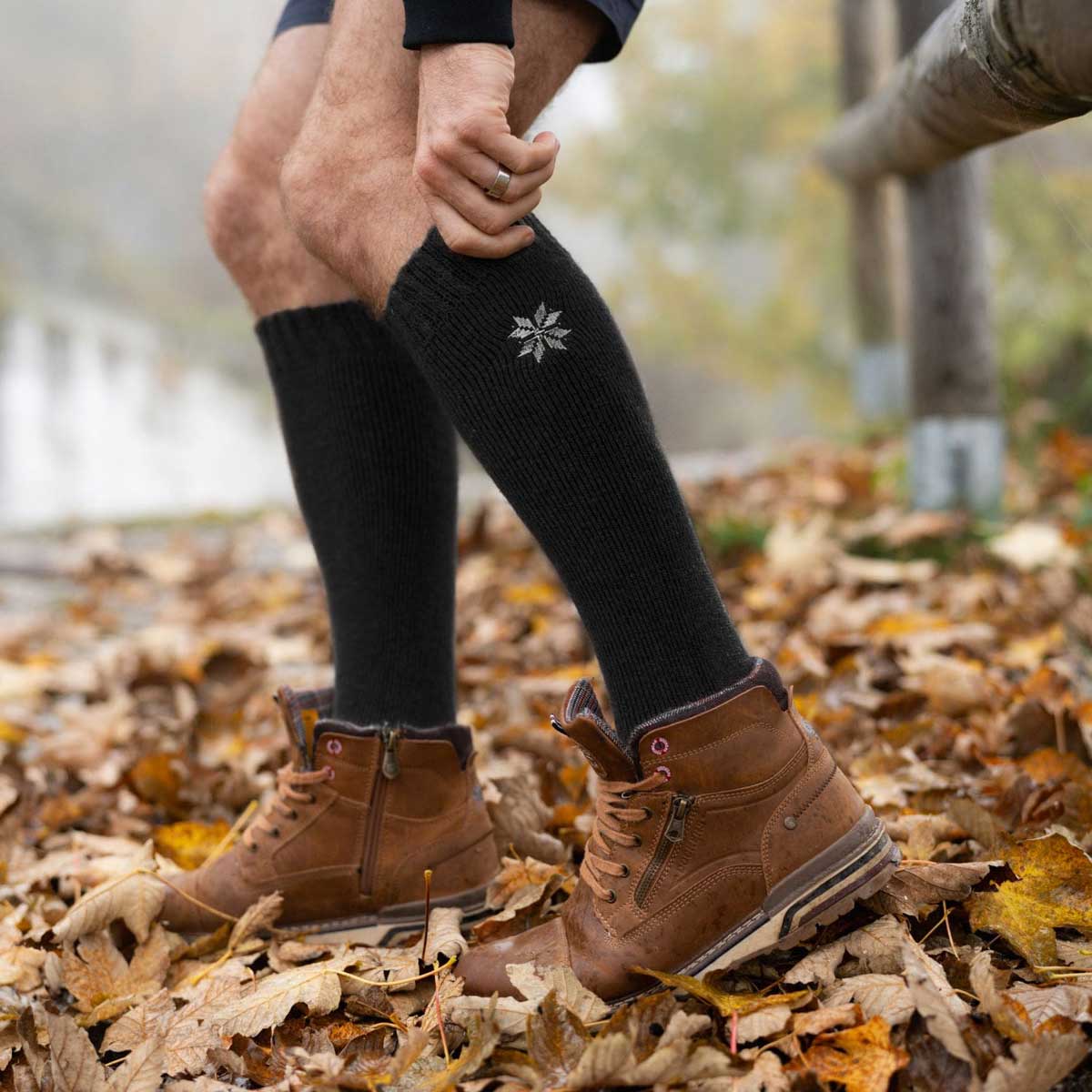 Black Earth Knee High Socks