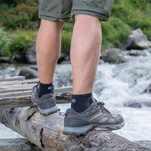 hiking socks black low cut 3 pairs