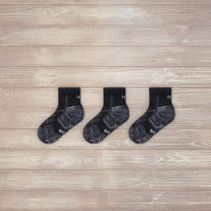 hiking socks black low cut 3 pairs