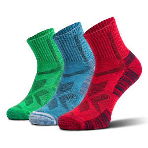 hiking socks colorful low cut 3 pairs