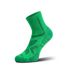 hiking socks green low cut 1 pair